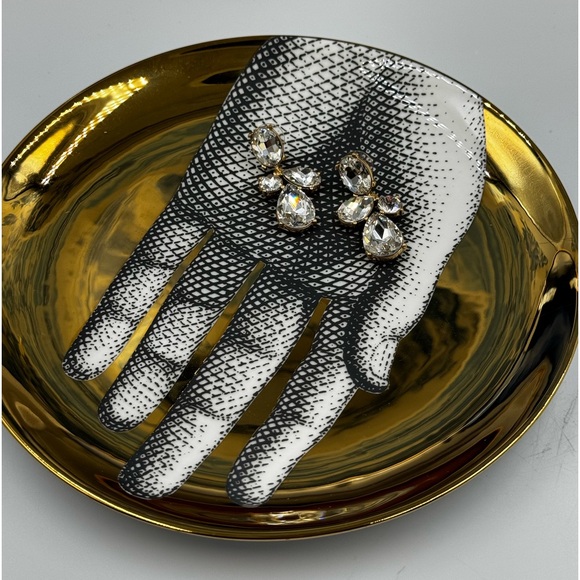 🆕 OSCAR DE LA RENTA 🧿 NWOT Candy Drop Earrings, Clear Crystal - Picture 15 of 17